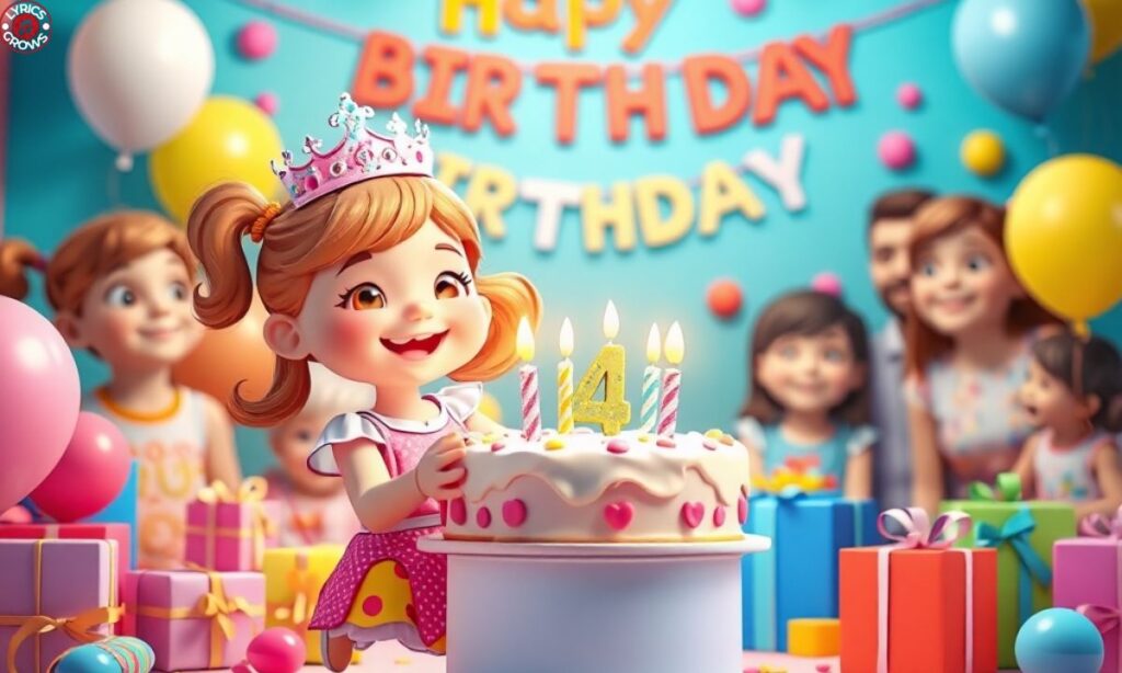 👑 Happy 4th Birthday Wishes for Girl
